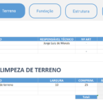 Planilha Quantitativo de Obra - Terreno