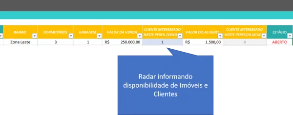 planilha corretor de imoveis aluguel e venda