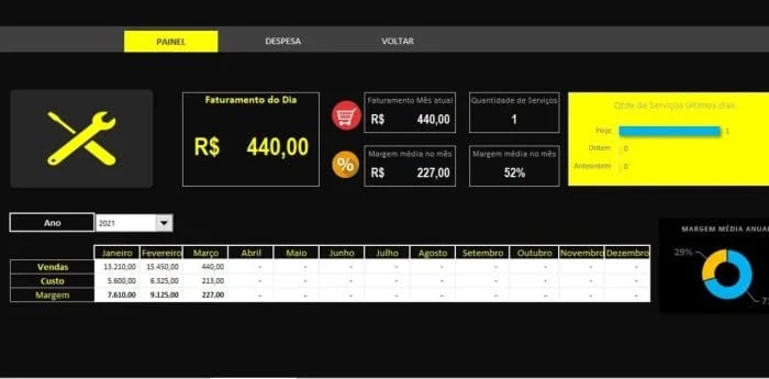 Planilha para Mecânico - Planilha para Oficina de Motos