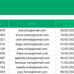 Planilha Google de Gestão para Pilates - Cadastro de Clientes