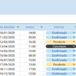 Planilha Google para Fonoaudiólogos - Agendamentos
