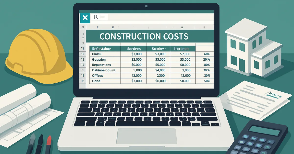 Comparar Custo Previsto e Realizado de Obras no Excel