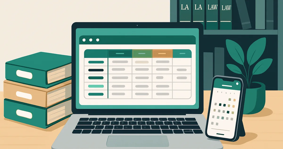 Planilha de Controle de Processos para Escritórios de Advocacia