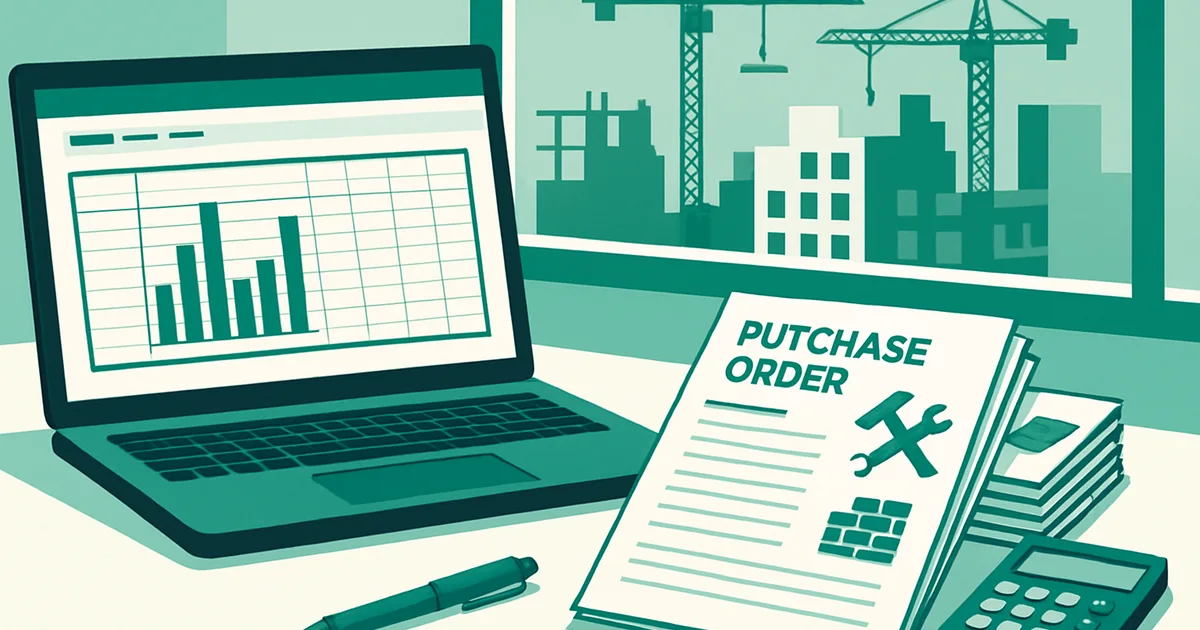 Planilha de Pedido de Compras para Construtoras
